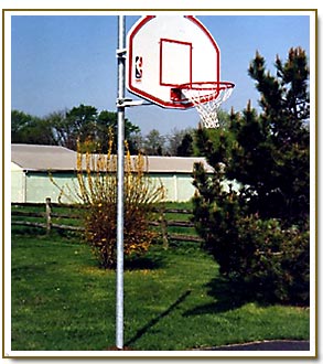 Basketball pole