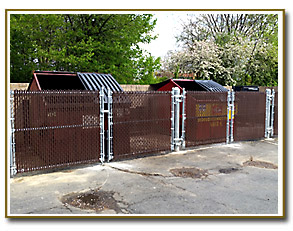 Dumpster enclosure fence