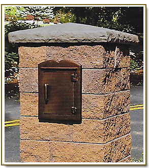 Stone mailbox