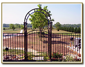 	54”Jerith Aluminum Pool gate with Aluminum Garden Arbor