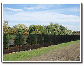 Aluminum backyard fence