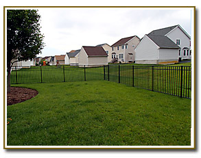 54”  high OnGuard Aluminum Starling Style Black Pool Fencing