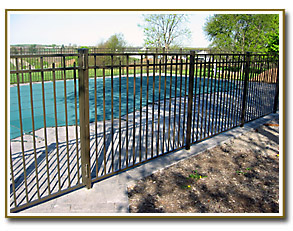 54” high Jerith Aluminum fencing style 200 Pool fencing 