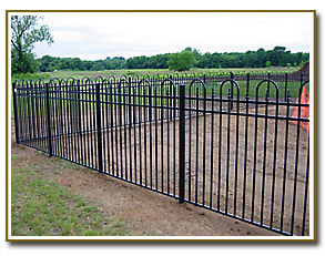 57” high Jerith Aluminum fencing Concord Style Pool Fence with Imperial finials