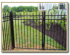 Jerith Aluminum Pool gate with self-locking hardware Concord Style