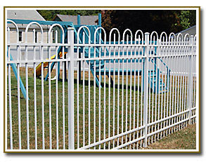 72” high Jerith Aluminum fencing for Child Security Fence for Daycare Center