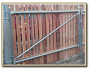 Commercial driveway gate