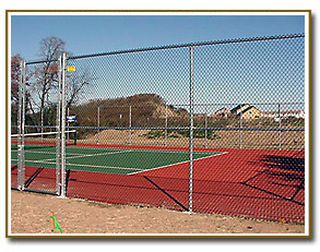 Tennis court fencing