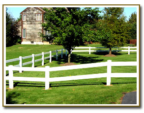 PVC 1 x 6" Ranch Rail White Fence
