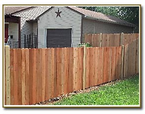 Wooden fence - cedar